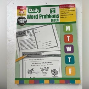 Daily math word problems, grade 3